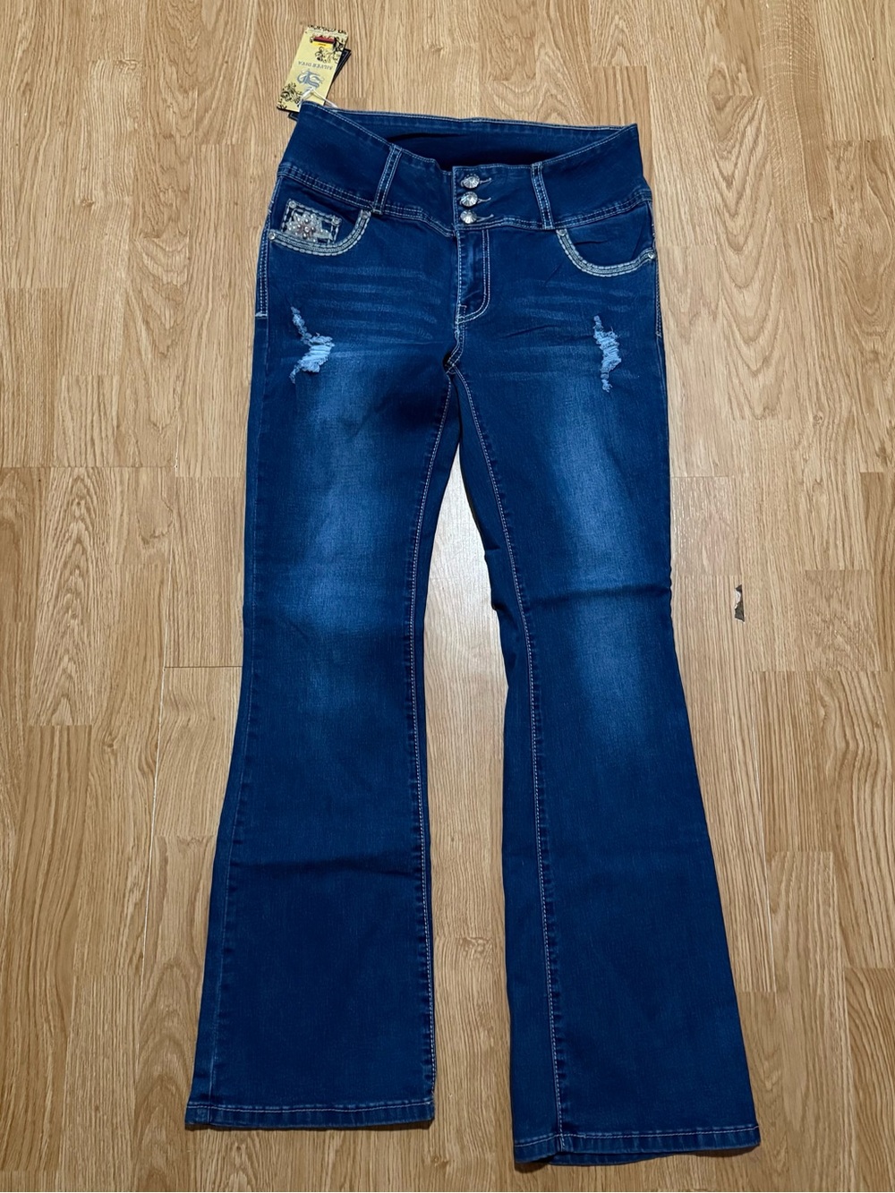 Silver Diva Women's Push-up Flared Jeans